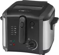 Clatronic - Fr 3649 Kompaktfritteuse, 1600 W, 2,5 Liter, Edelstahl Und Schwarz