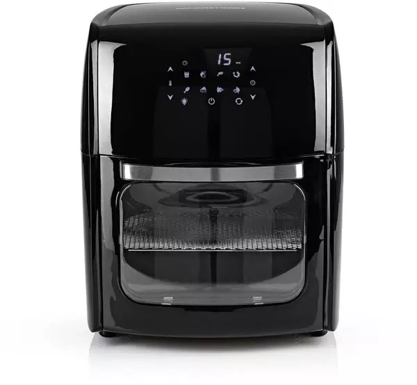 GOURMETmaxx Digitale XL Heißluftfritteuse 12 Liter | Besonders Fettarme Und Schonende Zubereitung 9 Programme Timerfunktion Fuer Punktgenaues Garen Und Automatisches Abschalten Schwarz
