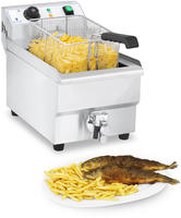 Royal Catering Elektro-Fritteuse - 10 l - 3000 W - Ablasshahn -