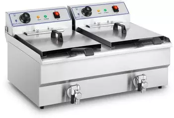 Royal Catering Elektro-Fritteuse - 2x16L RCSF-16DTH