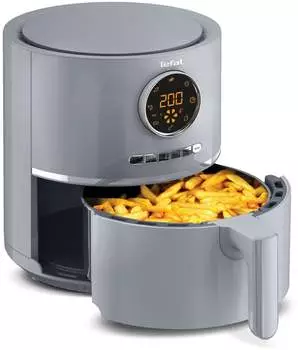 Kenwood kHealthy Twin Airfryer, 8 liter (2 x 4 l), dubbele kamer, 8 programma's, dual cook- en sync finishing-functie, touch-display, anti- aanbaklaag, 200 graden, timer (tot 60 min) en 24 uur