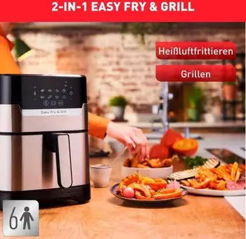 Tefal Easy Fry & Grill Precision EY505D Edelstahl – Die Tefal Easy Fry & Grill Precision EY505D Edelstahl: Ihre neue Heißluftfritteuse