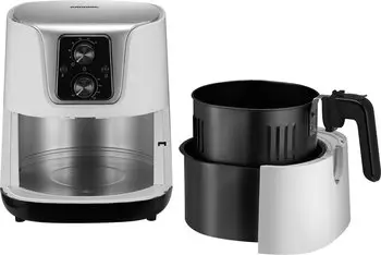 Grundig FRY 6840 (1300 W) silber – Großzügiges Fassungsvermögen für die ganze Familie