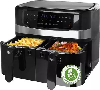Emerio 1700 W (2 x 4,5L) schwarz – Entdecken Sie die Vielseitigkeit der Emerio 1700 W Doppelfritteuse