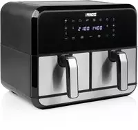 Digitale Hei&szlig;luftfritteuse Doppelkorb 8ltr 8 Programme, Timer 2400 Watt