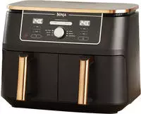 Ninja AF400EUCP, Ninja Foodi MAX Dual-Zone Hei&szlig;luftfritteuse Kupfer Schwarz
