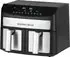 GOURMETmaxx Heißluftfritteuse Doppelkammer 7L, 2400,00 W, 2 x 3,5L Doppelkorb