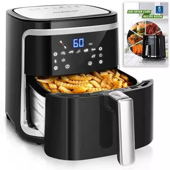 Aigostar Cube Hei&szlig;luftfritteuse 7L schwarz