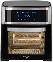 Adler AD 6309 Mini Ofen, 13 Liter, 2500 Watt, Hei&szlig;luftfritteuse mit LCD-Anzeige und