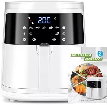 Aigostar Cube Hei&szlig;luftfritteuse 7L wei&szlig;