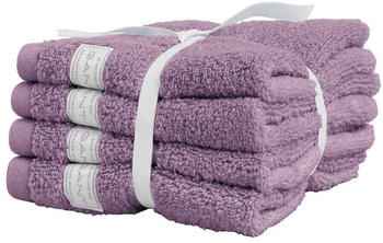 GANT ORGANIC PREMIUM Bio-Seiftuch - 4er Set - soothing lilac - 4er-Set - 30x30 cm