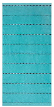 Esprit Box Stripes Handtuch - turquoise - 50x100 cm