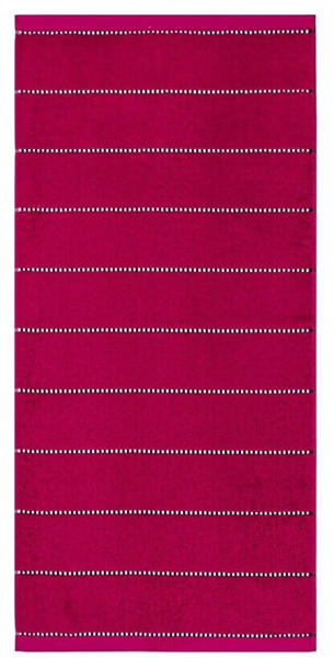 Esprit Box Stripes Handtuch - raspberry - 50x100 cm