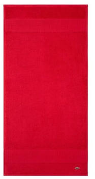 Lacoste LECROCO Bio-Handtuch - Rouge - 50x100 cm