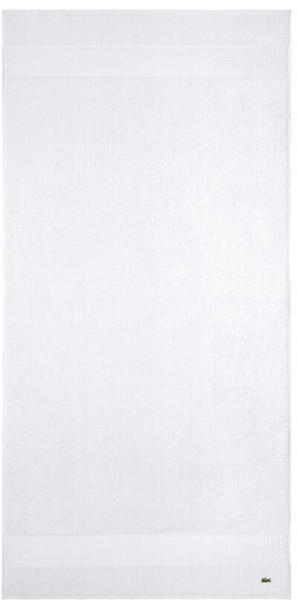 Lacoste LECROCO Bio-Handtuch - Blanc - 50x100 cm