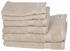 Schöner Wohnen Cuddly Handtuch-Set - sand - 2x 30x50 + 2x 50x100 + 2x 70x140 cm