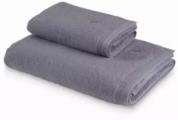 Möve Superwuschel Saunatuch uni - neu mit 550 g/m² - stone - 80x200 cm