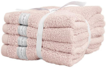 GANT PREMIUM Seiftuch aus Bio-Baumwolle - 4er-Set - pink embrace - 4 Stück à 30x30 cm
