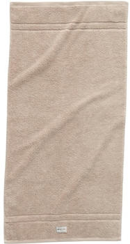 GANT PREMIUM Handtuch aus Bio-Baumwolle - silver sand - 50x100 cm