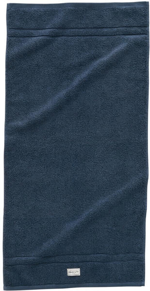 GANT PREMIUM Handtuch aus Bio-Baumwolle - sateen blue - 50x100 cm