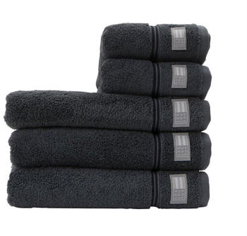 LEXINGTON Hotel Towel Duschtuch - gray/dark gray - 70x130 cm