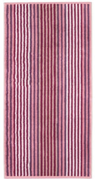 Cawö Delight Streifen Handtuch - blush - 50x100 cm