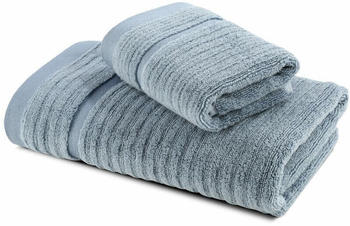 Caleffi S.p.A. Stripe towel set white light grey