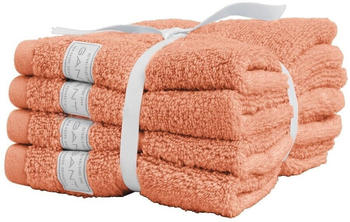 GANT ORGANIC PREMIUM Bio-Seiftuch - 4er Set - apricot cream - 4er-Set - 30x30 cm