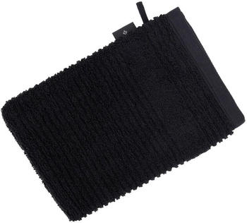 Vossen Tomorrow Waschhandschuh - schwarz - 16x22 cm