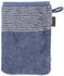 Cawö Two-Tone Waschhandschuh - nachtblau - 16x22 cm