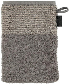 Cawö Two-Tone Waschhandschuh - graphit - 16x22 cm