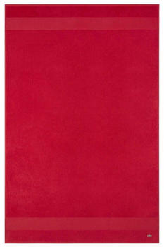 Lacoste LECROCO Bio-Badetuch - Rouge - 100x150 cm