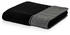 Möve Brooklyn Fischgrat Waschhandschuh - black - 20x15 cm
