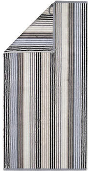 Caw&ouml; Handt&uuml;cher Unique Streifen 944 anthrazit - 77 Grau 50x100 cm