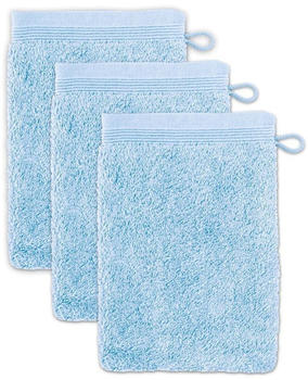 Möve Waschhandschuh Superwuschel 3er-Pack Silber 15x20 cm