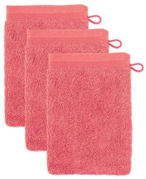 Möve Waschhandschuh Superwuschel 3er-Pack 15x20 cm coral