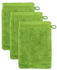 Möve Waschhandschuh Superwuschel 3er-Pack Grün 15x20 cm