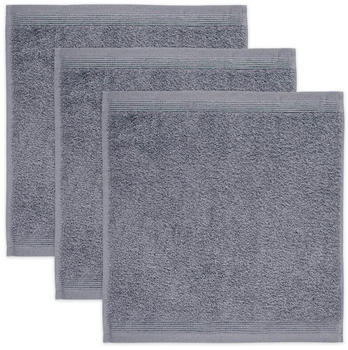 M&ouml;ve Seiftuch Superwuschel 3er-Pack Grau 30x30 cm