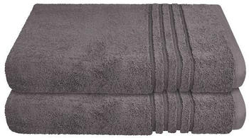 Schiesser Frottier-Duschtücher Milano 2er-Set (70x140cm)
