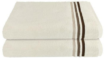 Schiesser Frottier-Duschtücher Skyline Color 2er-Set (70x140cm)