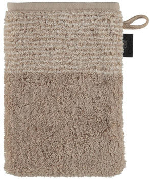 Cawö Two-Tone Waschhandschuh - sand - 16x22 cm