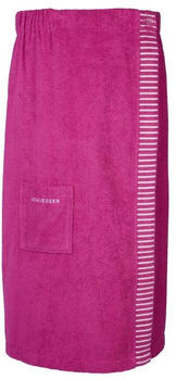 Schiesser Saunakilt Rom saugstark Baumwoll-Frottier 85x160 cm pink