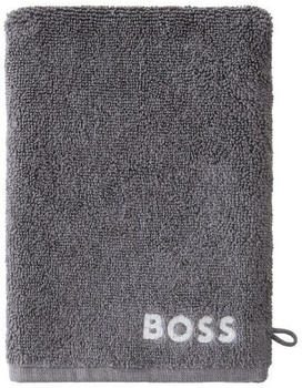Hugo Boss Plain Waschhandschuh - Graphit - 15x21 cm