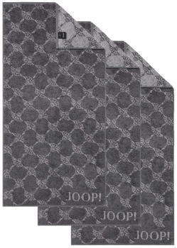 Joop! Handtuch 3er Pack Classic / Infinity 50x100 cm anthrazit
