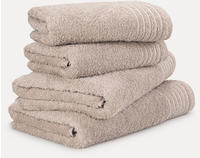 M&ouml;ve Handtuch Set "New Classic" 4 Stk. Walkfrottier 2x Hand- und 2x...