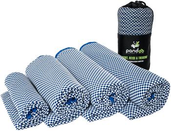 Pandoo Bambus-Reisehandtuch XL 80x200 cm blau