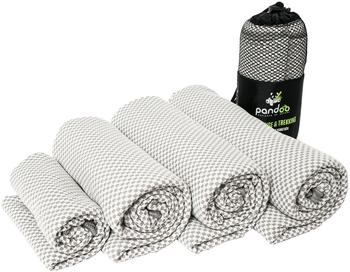 Pandoo Bambus-Reisehandtuch XL 80x200 cm grau
