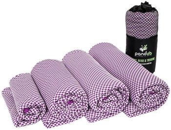 Pandoo Bambus-Reisehandtuch XL 80x200 cm lila