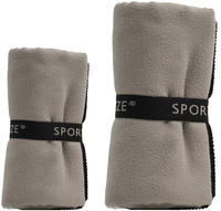 G&ouml;zze Sporthandtuch "Sports by G&ouml;zze" im Set, schnell trocknend, Mikrofaser,...