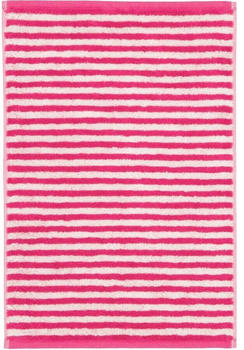 Cawö Campus Ringel Handtuch pink 50x100 cm